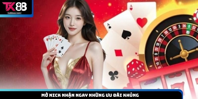 Mở nick nhận ngay những ưu đãi khủng