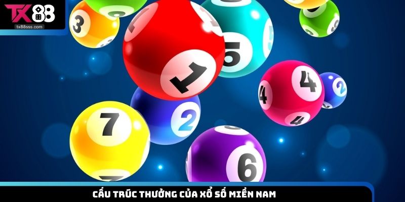 Cấu trúc thưởng của xổ số miền Nam